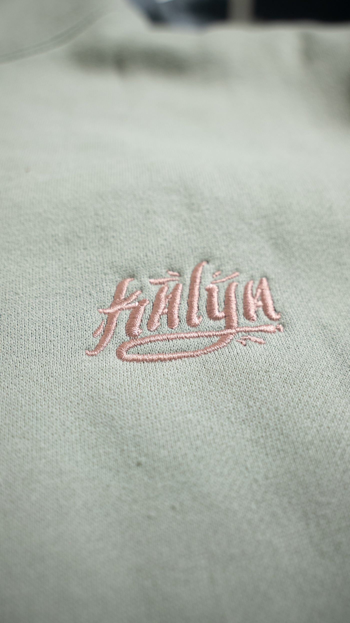 Sage Green Kalya Embroidered Pullover Jacket