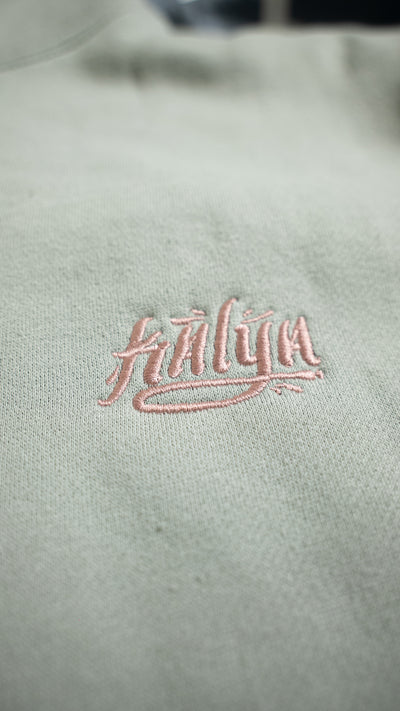 Sage Green Kalya Embroidered Pullover Jacket